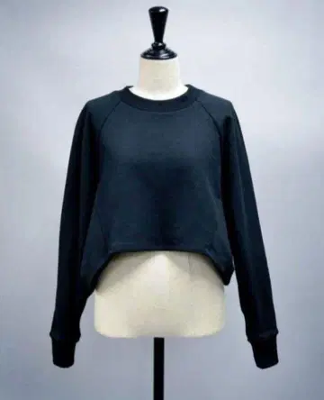 셰리에 속기모 세미 크롭 맨투맨