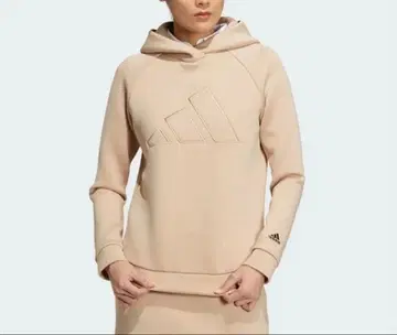 adidas 베이지 후드 부착 후드티 XL 사이즈 골프 종이상자 니트