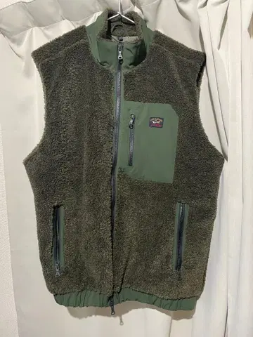 PAUL & SHARK 플리스 베스트 올리브 그린