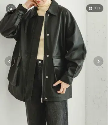 ITEMS URBANRESEARCH 페이크 가죽 자켓