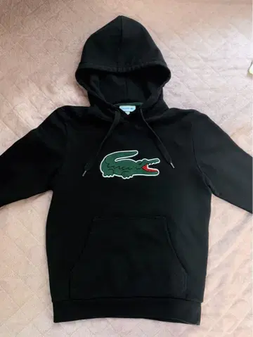 미사용 새상품 [라코스테] 빅 로고 후드티