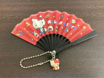 헬로키티 키티 미니 부채 키링 산리오 Sanrio