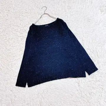 [ Ganiel ] 스웨터 ( L ) 니트 울 혼방 네이비 크루넥