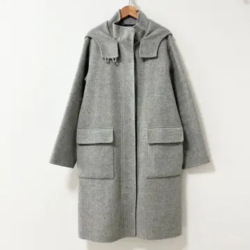 Theory 캐시미어 혼방 더플 코트 더블 페이스 그레이 S