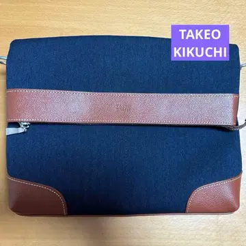 TAKEO KIKUCHI 네이비 숄더백
