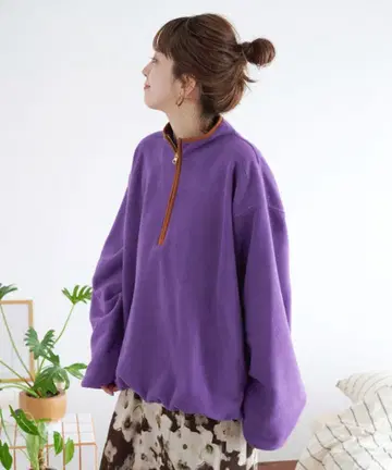 B.C STOCK 플리스 하프 지퍼