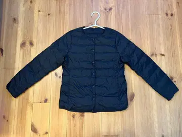 무인양품 노카라 다운 자켓 M size 블랙