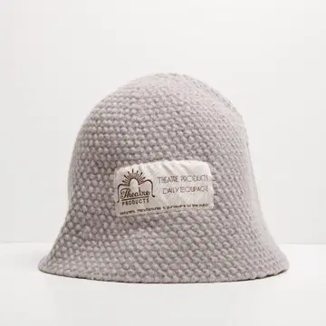 시어터 프로덕츠 그레이 버킷 니트 햇