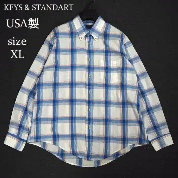 KEYS & STANDART USA 체크 셔츠 90s XL 사이즈
