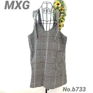 MXG 원피스 빅 오버 사이즈 하운드투스 루즈핏