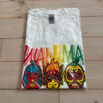 L 사이즈 WANIMA 반팔 티셔츠 레슬러 화이트 라스타 미개봉