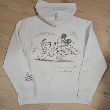 새상품급) 미키 플루토 속기모 후드티 M