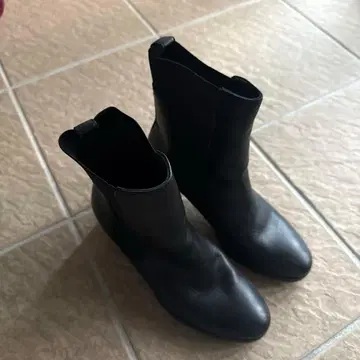 가죽 부츠 블랙 23cm