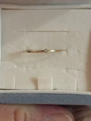 10K 골드링 작은 다이아몬드풍석 포함 #11