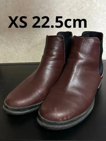 스핑글니마 다크 브라운 가죽 사이드 고어 부츠 XS