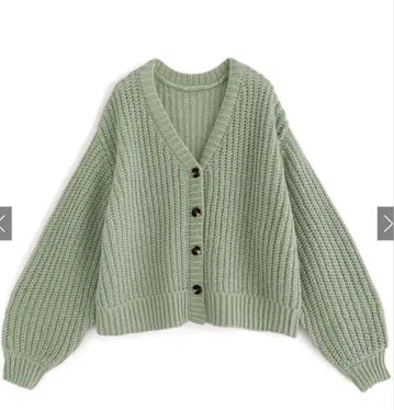 니트 가디건 머메이드 스커트