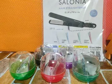 SALONIA 미니어처 헤어 다리미 캡슐 포함