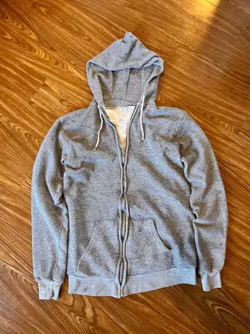 USA 제조 60년대, 70년대 안감 기모 집업 후드티