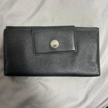 블랙 가죽 장지갑