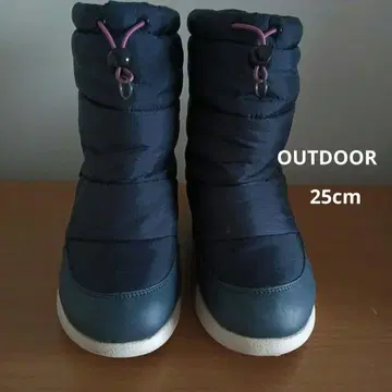 OUTDOOR 아웃도어 스노우 부츠 25cm 네이비