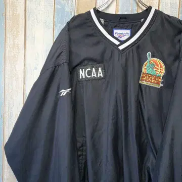 리복 90s 풀오버 나일론 자켓 NCAA 자수 로고 XL
