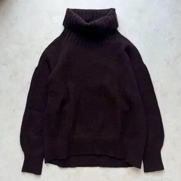 Spick & Span 캐시미어 울 터틀넥 니트 브라운