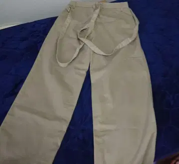 베이지 워크 팬츠 벨트 포함