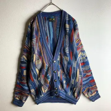 니트 가디건 3D 입체 디자인 호주산 COOGI풍 구제 의류