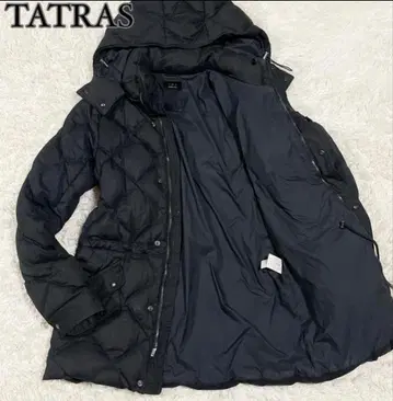 [ 새상품급 ] 타트라스 퀼팅 다운 자켓 후드 부착 블랙 02