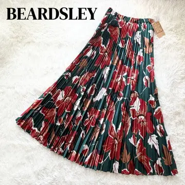 새상품 비어즐리 [ FRIPIER ] 랜덤 플리츠 플라워 스커트 꽃무늬