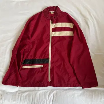 Us 빈티지 마룬 컬러 모터 자켓