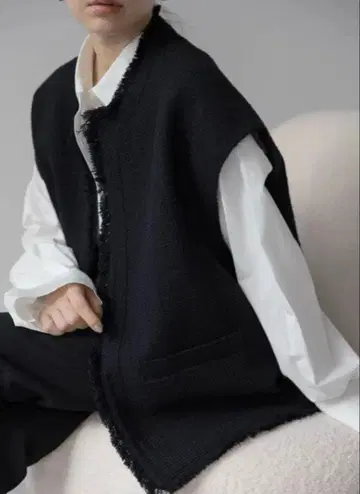 [ na.e ] 미사용 새상품 트위드 베스트