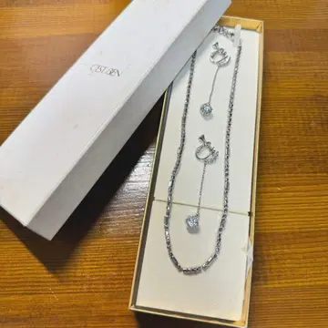 실버 목걸이, 귀찌 세트