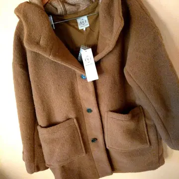 즉시 구매 익일 배송 사만사 모스모스 슬라이버 후드 코트 카멜 프리