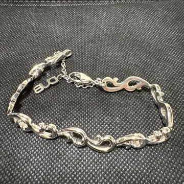 DUB 실버 웨이브 팔찌