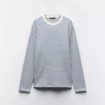 ZARA 소프트 스트라이프 T셔츠 (맨투맨)