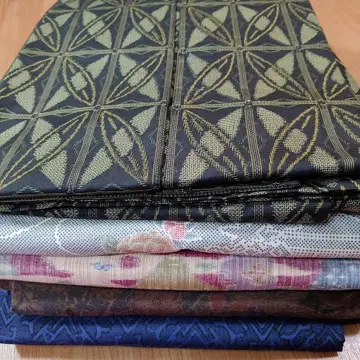 기하학 패턴과 꽃무늬의  기모노 세트