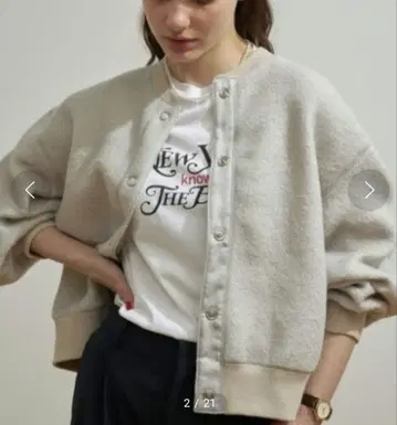 SHINZONE 플리스 케이프린 가디건