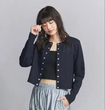 beauty&youth 유나이티드 애로우즈 컴팩트 가디건 네이비