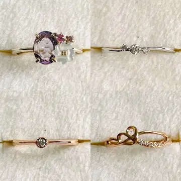 k10 반지 4개 세트 9호