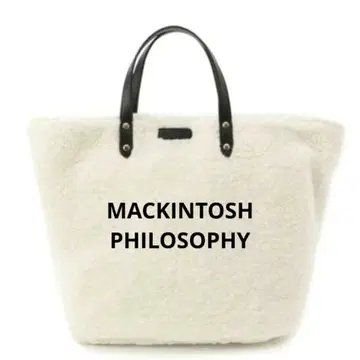 매킨토시 필로소피 토트백 에코 무스탕 화이트