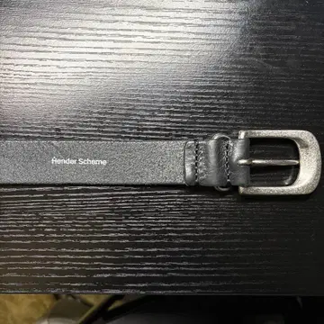 Hender Scheme 블랙 가죽 벨트