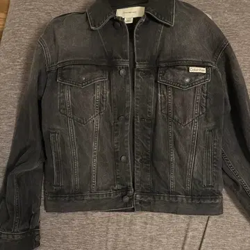 캘빈 클라인 진스 블랙 데님 자켓 XS