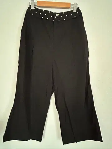 프랑슈리페 블랙 와이드 팬츠 M