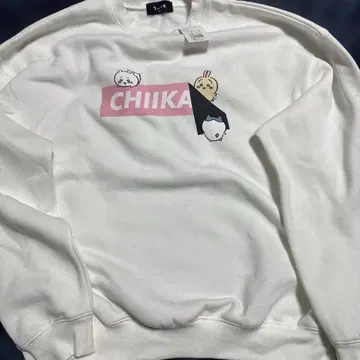 토킹 헤즈 치이카와 (먼작귀) 빅 맨투맨 속기모 로고 놀이