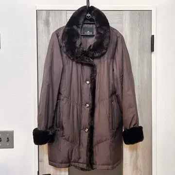 미셸레거 다운 자켓 인조 모피 포함