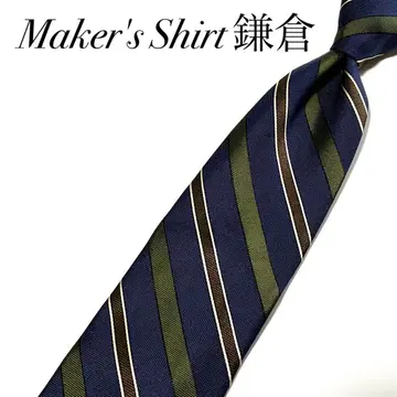 3844 컨디션 최상 가마쿠라 셔츠 넥타이 레프 타이