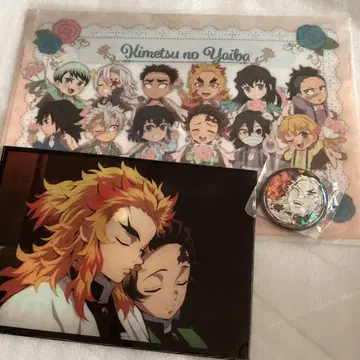 귀멸의 칼날 파일 케이스 배지 쿄쥬로 탄지로 외