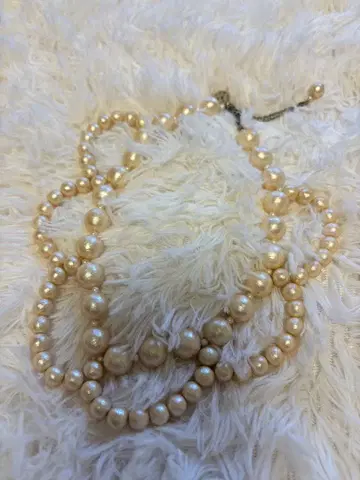 PETITE ROBE NOIRE 코튼 펄 목걸이