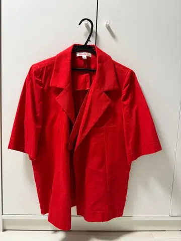 MASU 레드 숏 슬리브 자켓